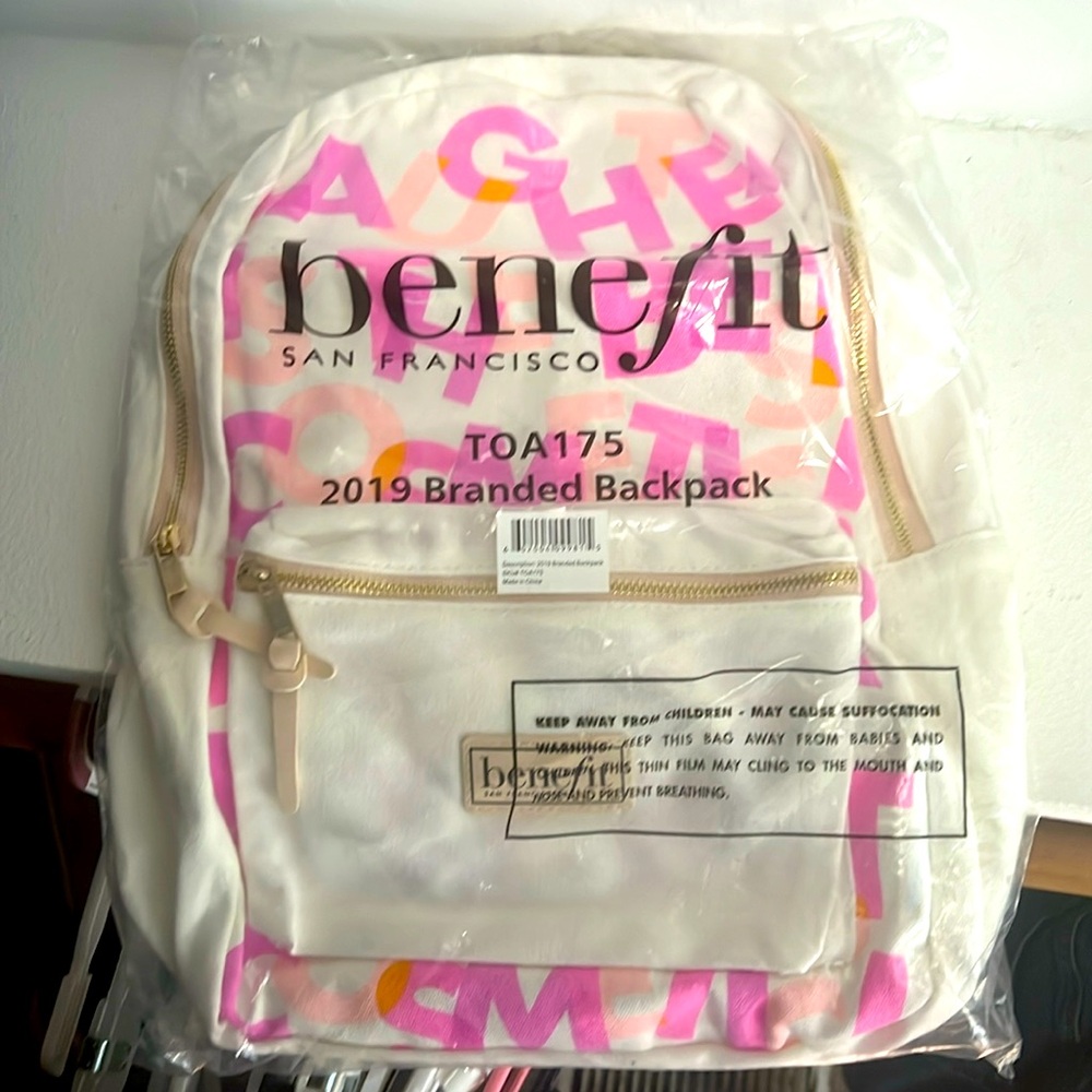 Benefit 2019 branded backpack